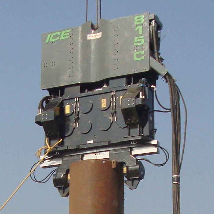 ICE 815C on a tube pile