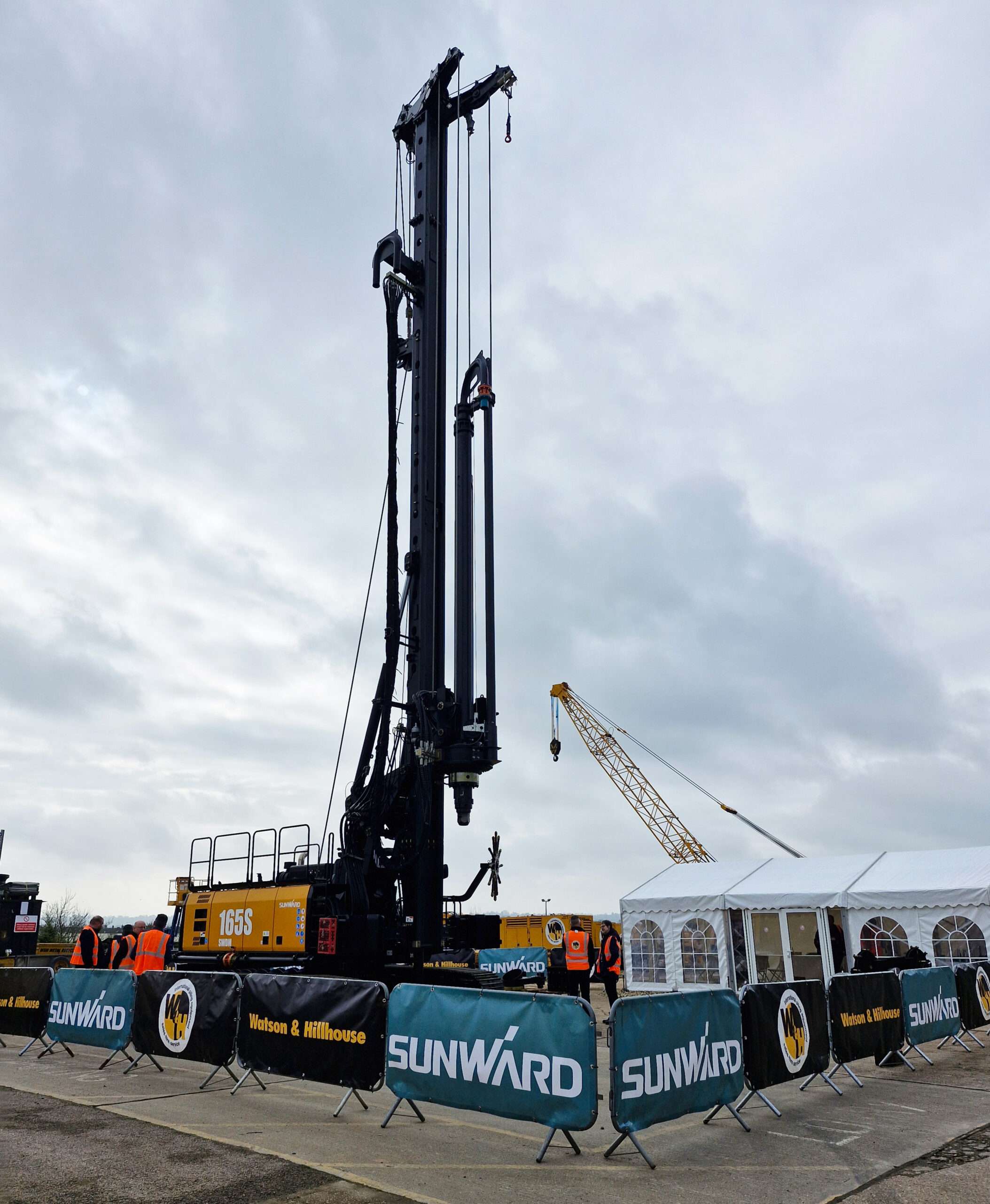 Sunward SWDM 165 Drilling Rig at event in Ipswich